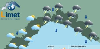 Meteo Liguria, in arrivo temporali e pioggia, scatta l’Allerta Arancione meteo Liguria mercoledì 20 agosto 2025