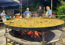 Sciarborasca, paella e fuochi d’artificio per Sant’Ermete padellone paella Sciarborasca