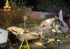 Taggia, roulotte distrutta dalle fiamme nella notte taggia incendio roulotte