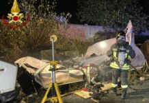 taggia incendio roulotte