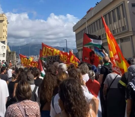 Genova, nel tardo pomeriggio il presidio dei portuali a San Benigno Corteo sciopero generale Genova