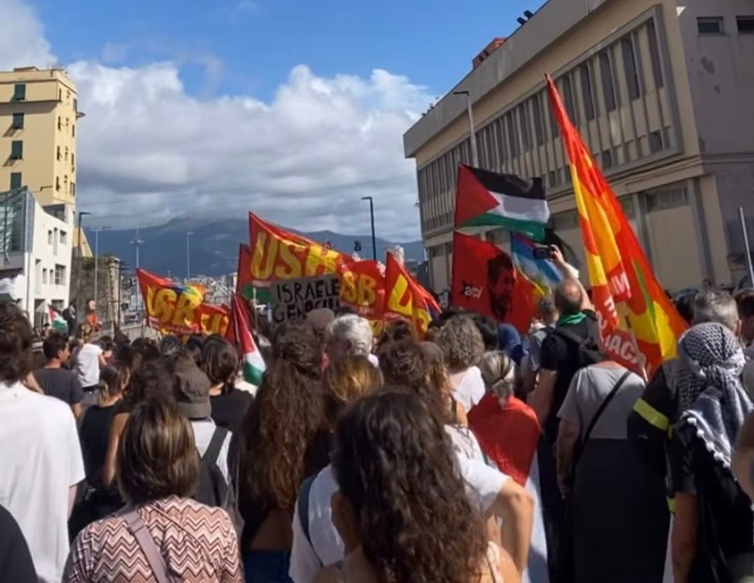 Corteo sciopero generale Genova