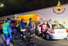 Grave incidente in A12, ma si tratta di un’esercitazione Esercitazione Vigili del Fuoco A12