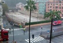Maltempo a Genova, a Voltri chiusi ponti e passerelle su Branega e Leira a rischio Leira piena a Voltri 1 settembre 2025