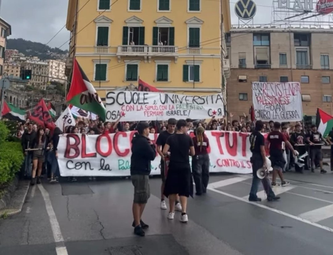 Manifestazione studenti Palestina