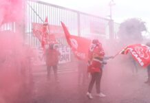 Protesta lavoratori Socotec, bloccato l’accesso al casello di Genova Ovest Protesta lavoratori Socotec