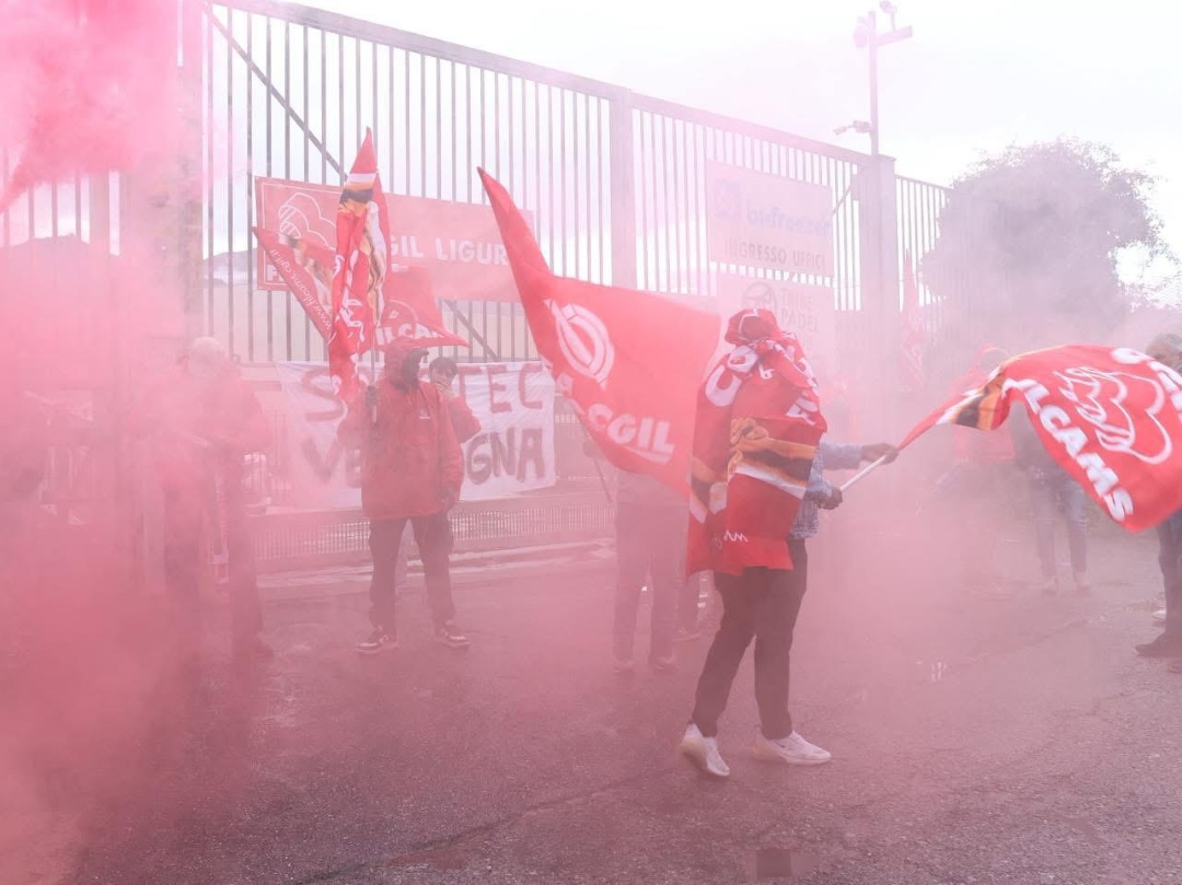 Protesta lavoratori Socotec