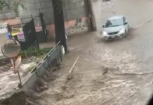 Maltempo Liguria, temporale tra Savona e Genova. Esondato un rio a Quiliano Rio esondato Quiliano