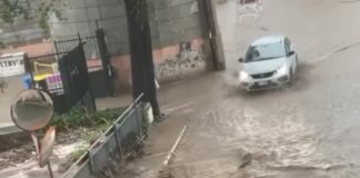 Maltempo Liguria, temporale tra Savona e Genova. Esondato un rio a Quiliano Rio esondato Quiliano