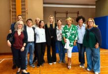 Salis visita primo giorno di scuola