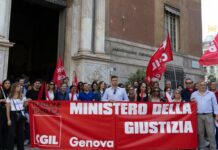 Genova, Giustizia, personale assunto con PNNR a rischio Sciopero lavoratori Giustizia Genova