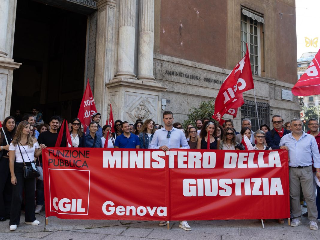 Sciopero lavoratori Giustizia Genova