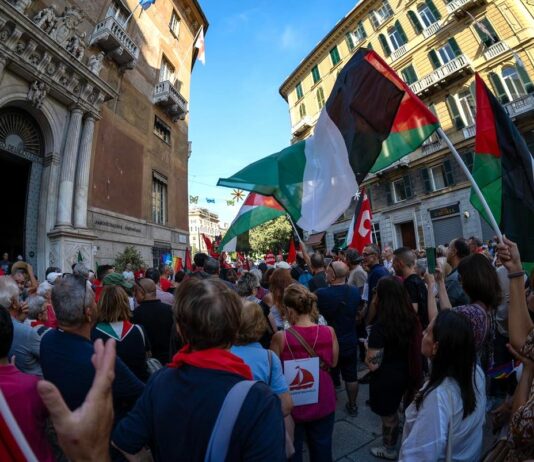 Genova, corteo pro-Palestina del 22 settembre: 80 manifestanti denunciati genova manifestazione Cgil palestina