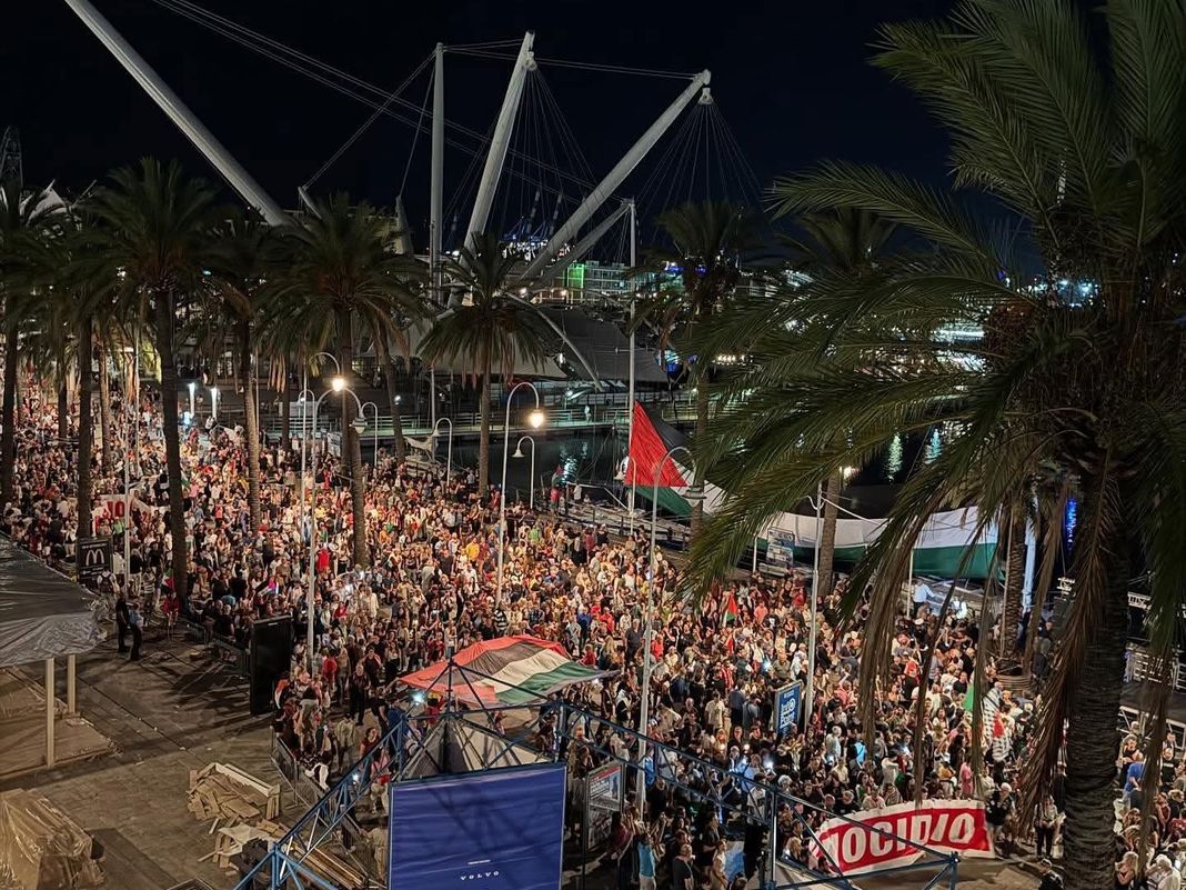 global sumud flotilla manifestazione Genova