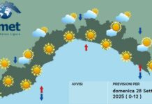 Meteo Liguria, migliora il tempo e tornano a salire le temperature di giorno meteo Liguria domenica 28 settembre 2025