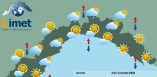 Meteo Liguria, passaggi nuvolosi in aumento nel pomeriggio Meteo Liguria giovedì 4 settembre 2025