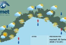 Meteo Liguria, nuvole in aumento e possibili piovaschi pomeridiani martedì 30 settembre 2025