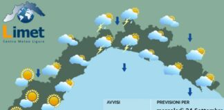 Meteo Liguria, tempo instabile e temperature in calo meteo Liguria mercoledì 25 settembre 2025