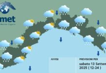 Meteo Liguria, rapido peggioramento nel pomeriggio-sera meteo Liguria sabato 13 settembre 2025