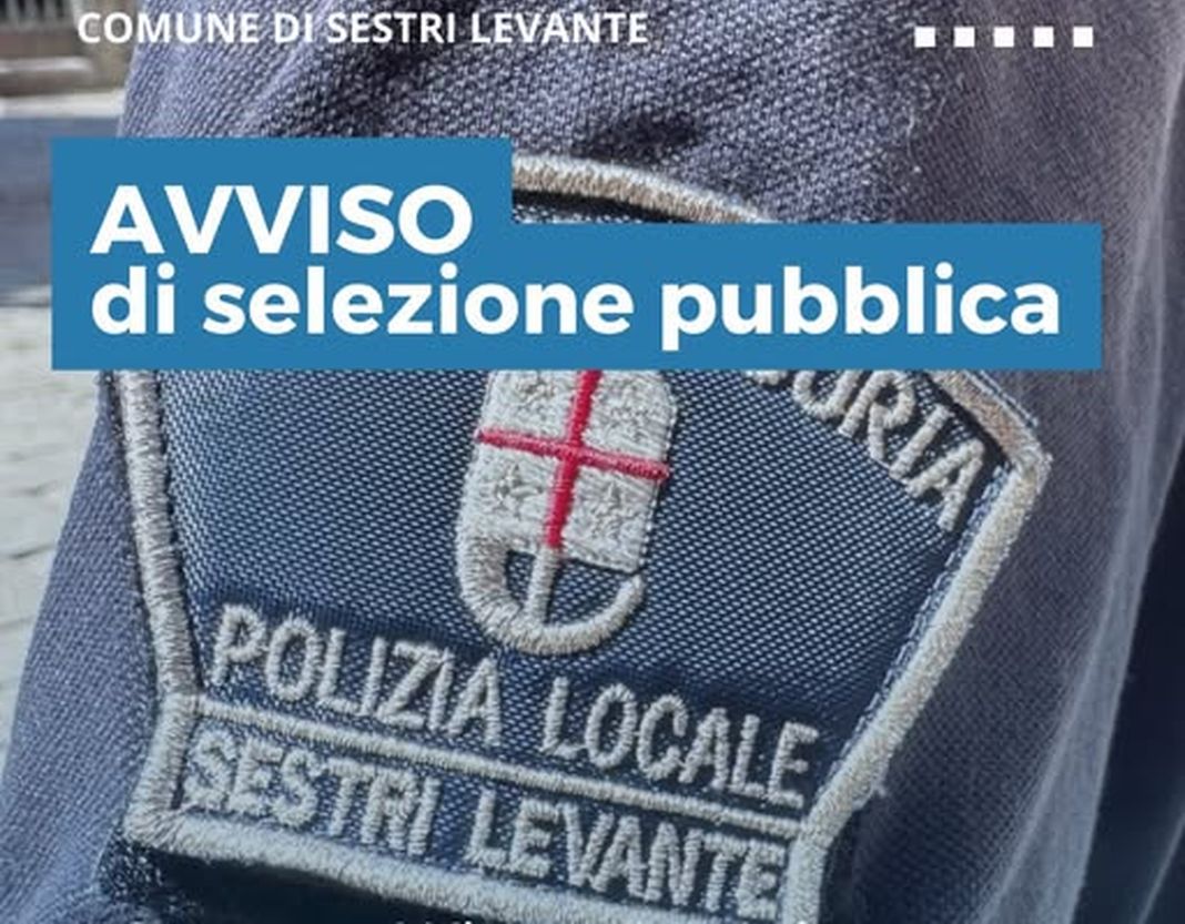 polizia locale sestri levante bando