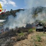 Incendi in Liguria, da sabato scatta lo stato di grave pericolosità Sanremo incndio via Buonboschetto