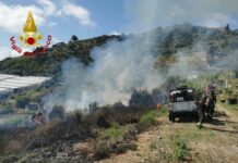 Sanremo, incendio in via Buonboschetto Sanremo incndio via Buonboschetto