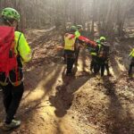soccorso alpino cercafunghi ferito