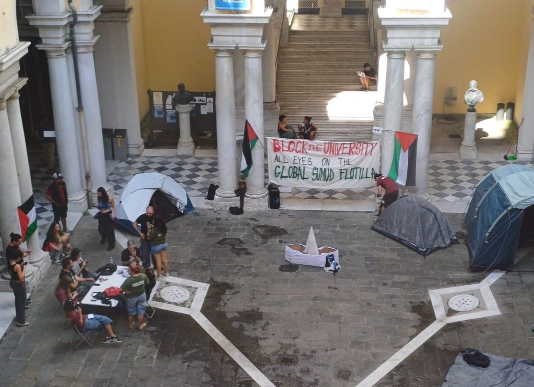 studenti protesta università Genova