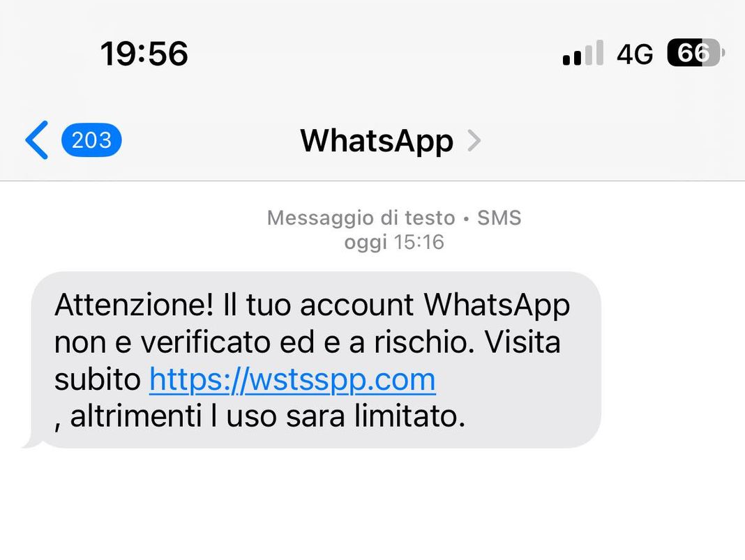 truffa whatsapp dati personali