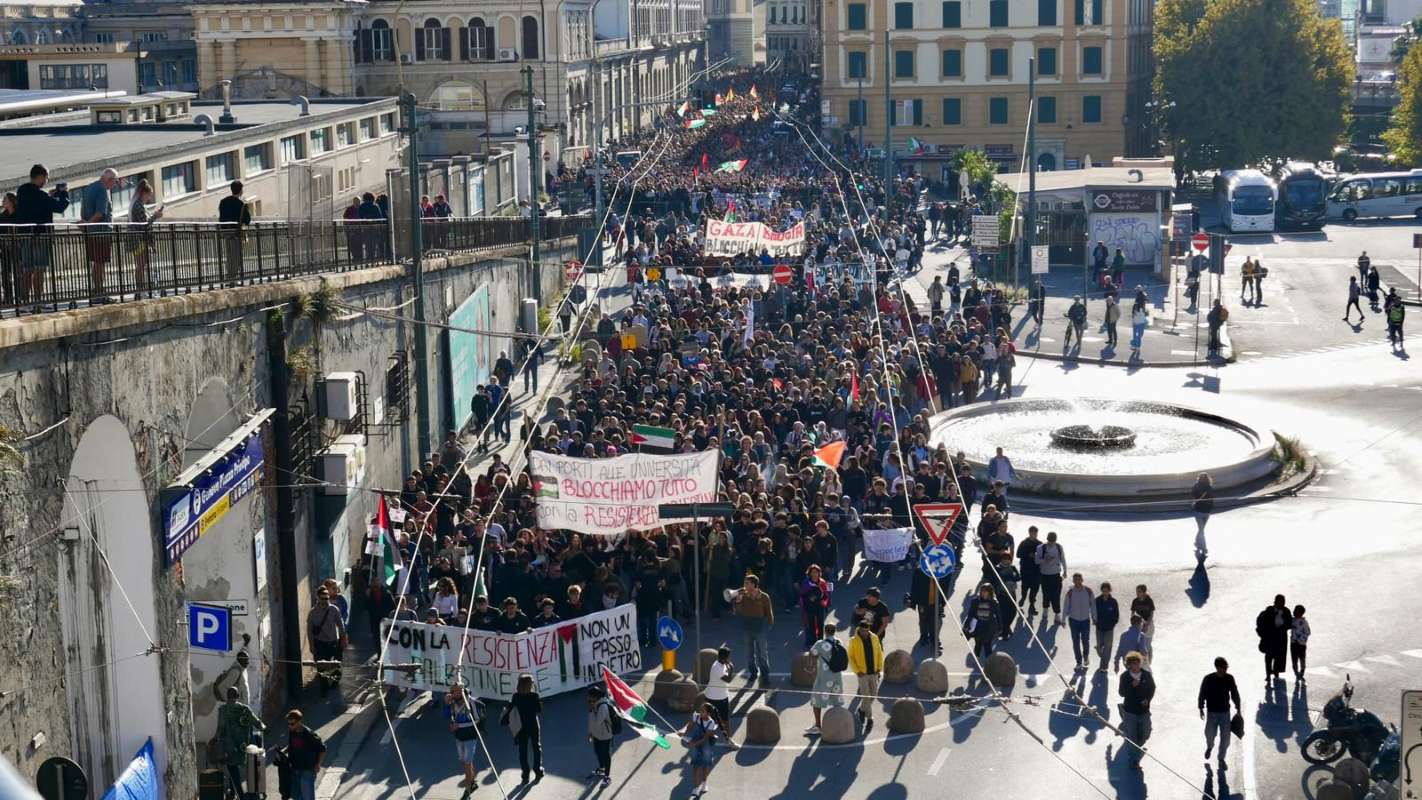 Manifestazione studenti Palestina 3 ottobre