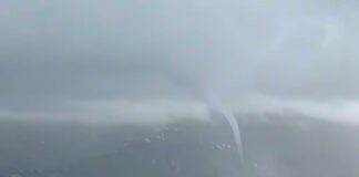 Maltempo Liguria, grossa tromba marina al largo di Recco Tromba marina Recco