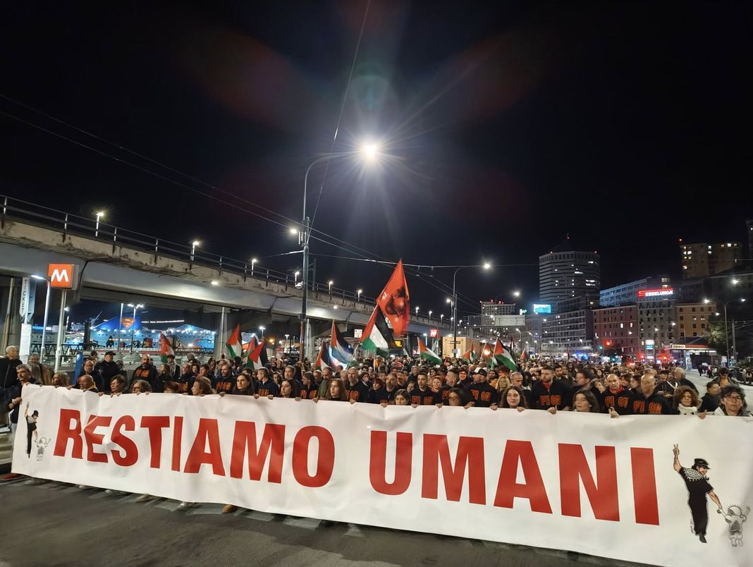 manifestazione Genova palestina
