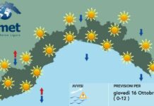 Meteo Liguria, ancora bel tempo stabile e temperature miti meteo Liguria giovedì 16 ottobre 2025