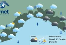 Meteo Liguria, cambia il tempo, in arrivo pioggia e freddo meteo Liguria lunedì 20 ottobre 2025
