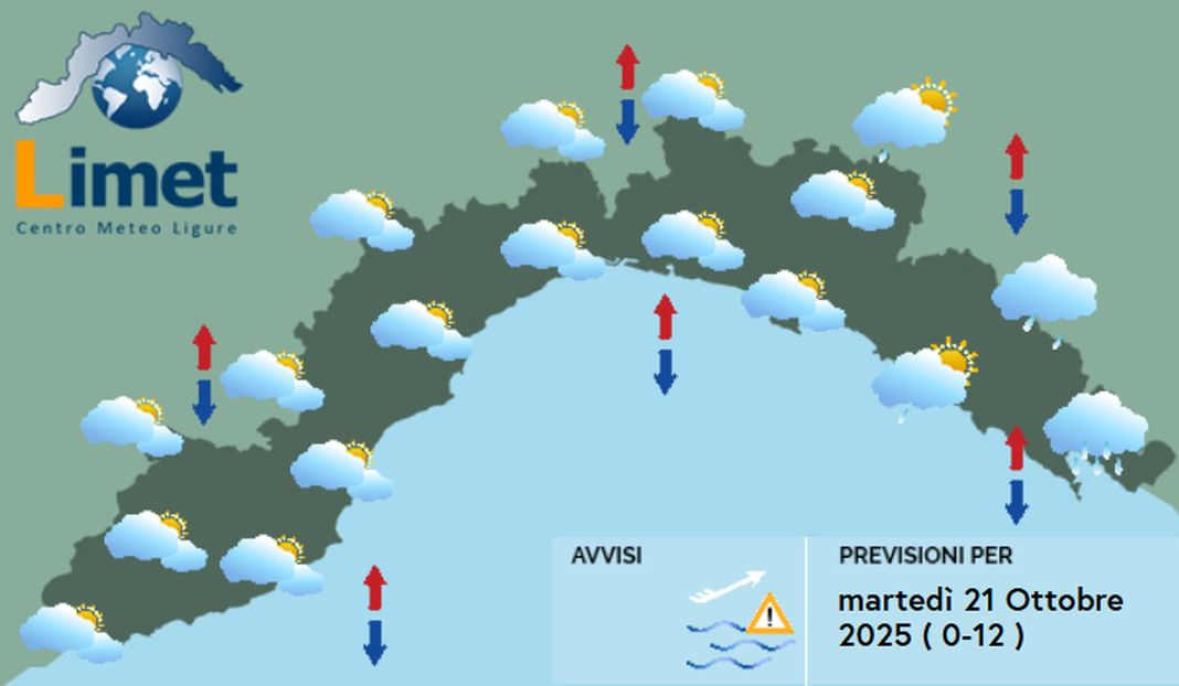 meteo Liguria 21 ottobre 2025