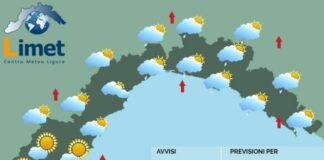 Meteo Liguria, nuvolosità in aumento e possibili piovaschi specie in serata meteo Liguria mercoledì 29 ottobre