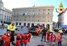 Genova, torna Pompieropoli con i bambini e i Vigili del Fuoco Pompieropoli Genova 2025