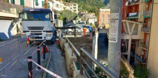 Maltempo Liguria, a Bogliasco al via i lavori dopo la frana in via Sessarego Bogliasco frana via Sessarego