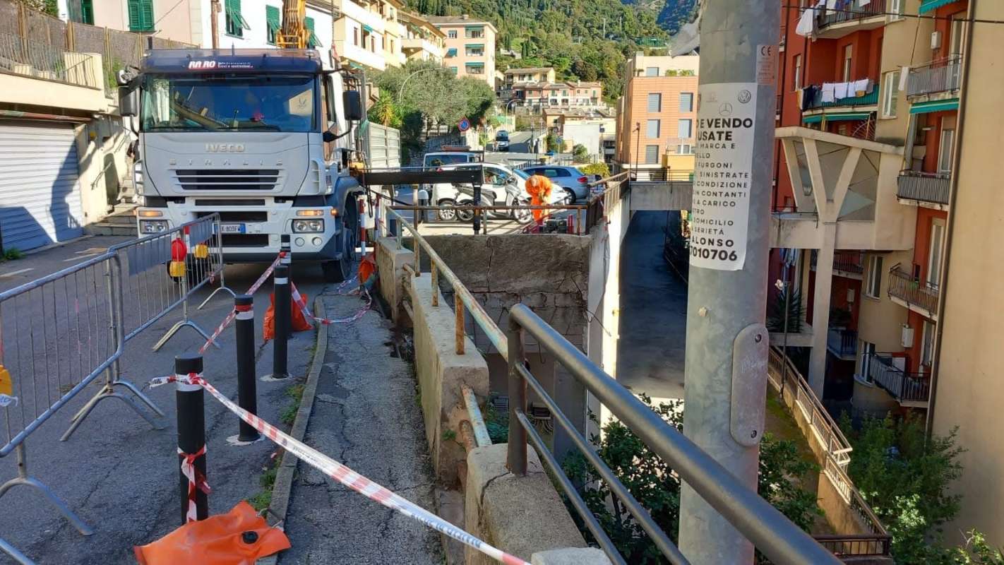 Bogliasco frana via Sessarego