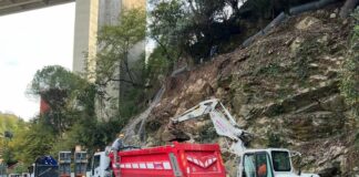 Maltempo Liguria, a Rapallo riaperta via Betti dopo la frana Frana Rapallo