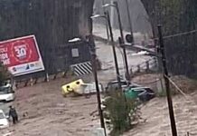 Maltempo a Genova, esondato il rio Fegino in Valpolcevera Rio Fegino esondato 15 novembre 2025