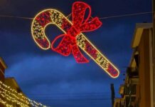 Recco accende in anticipo le luci di Natale Recco luminarie Natale 2025