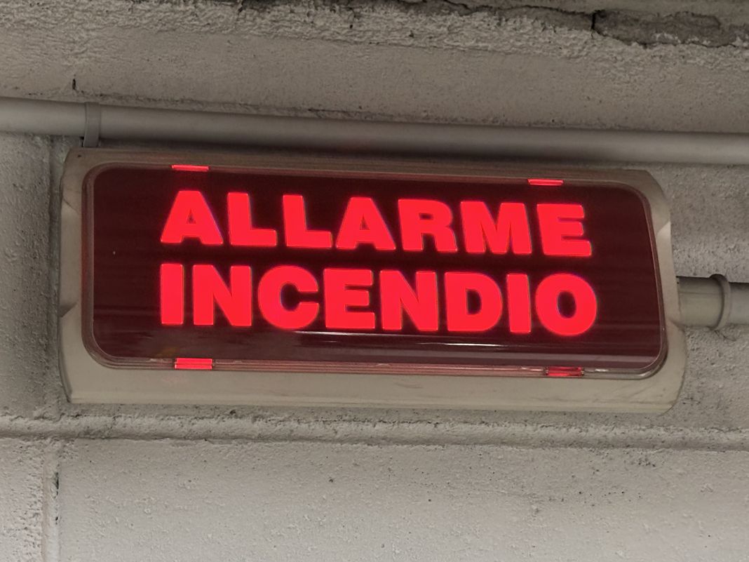 allarme anti incendio