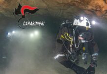 Isola di Bergeggi, carabinieri subacquei esplorano grotte sommerse carabinieri subacquei