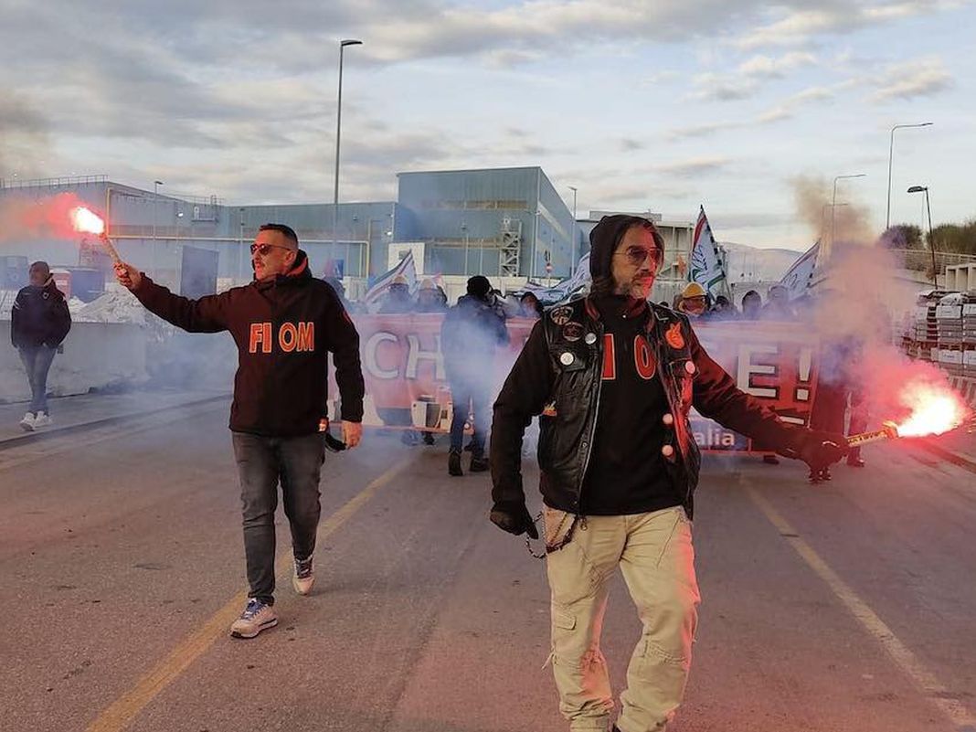 ex ilva protesta cornigliano