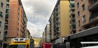 Genova, traffico nel caos in Valbisagno Marassi coda traffico corso De Stefanis