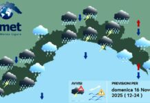 Meteo Liguria, un’altra giornata di temporali e pioggia meteo Liguria domenica 16 novembre 2025