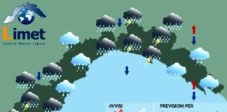Meteo Liguria, un’altra giornata di temporali e pioggia meteo Liguria domenica 16 novembre 2025