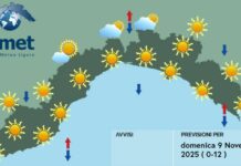 Meteo Liguria, giornata di tempo stabile e temperature miti meteo Liguria domenica 9 novembre 2025