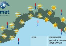Meteo Liguria, ancora tempo stabile ma venerdì peggiora meteo Liguria gopvedì 6 novembre 2025
